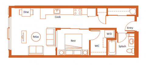 The Merc 2D Floor Plan - Collins